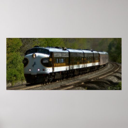 Antieke Trein Poster (Voorkant)