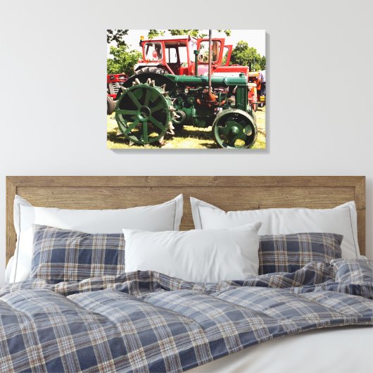 ANTIEKE TREKKERS CANVAS AFDRUK (Insitu (Slaapkamer))