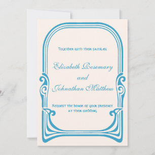 Antieke trouwkunst Nieuwe Kunst gestileerde pauw v Kaart