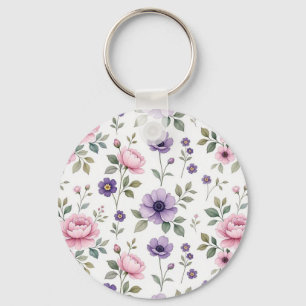 Antieke Tuin Bloemensleutelhanger Sleutelhanger
