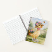Antieke Tuin Eend Notitieboek (Binnen)