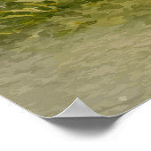 Antieke Tuin Eend Poster (Hoek)