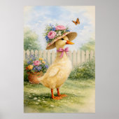 Antieke Tuin Eend Poster (Voorkant)