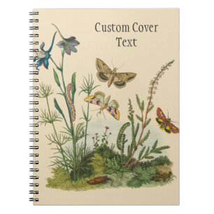 Antieke Tuin Insecten, Vlinders, Rups Notitieboek