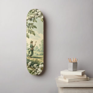 Antieke tuin salie groene bloem persoonlijk skateboard