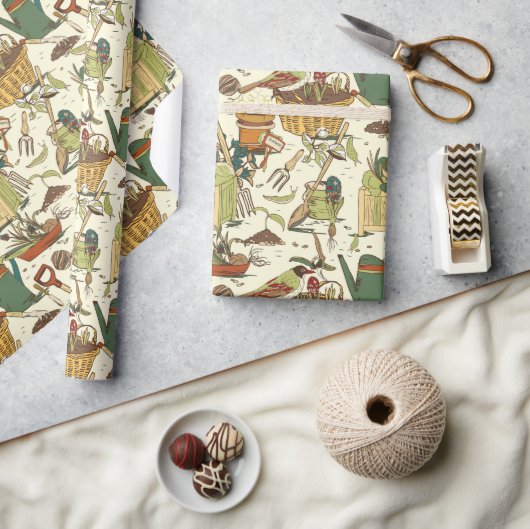 Antieke Tuinman Cadeaupapier (Crafts)