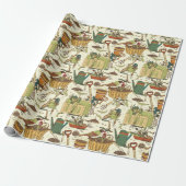 Antieke Tuinman Cadeaupapier (Uitgerold)