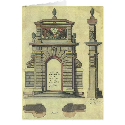 Antieke tuinpoortboog, Renaissance-architectuur (Voorkant)