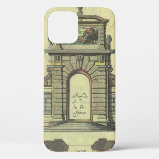 Antieke tuinpoortboog, renaissance-architectuur Case-Mate iPhone case (Achterkant)