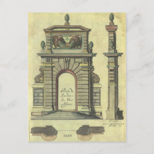 Antieke Tuinpoortboog, Renaissancearchitectuur Briefkaart