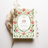 Antieke Tulp Save the Date Kaart
