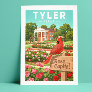 Antieke Tyler Texas Briefkaart