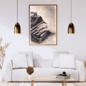 Antieke typemachine met diamanten ring – Romantisc Poster
