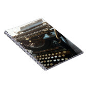 Antieke typemachine notitieboek (Rechterzijde)