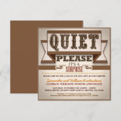 antieke typografie unieke jubileum uitnodigingen (Voorkant / Achterkant)