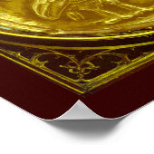 ANTIEKE UIL GOUDEN MUNT POSTER (Hoek)