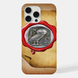 ANTIEKE UIL ZILVEREN RODE WAX ZEGEL perkament iPhone 15 Pro Max Case