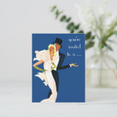 Antieke uitnodiging voor een liefdes- en romantics (Staand voorkant)