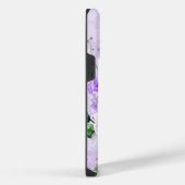 ANTIEKE UITZIENDE LAVENDEL SCHRIFT & BLOEMEN iPhone HOESJE (Rechterkant)