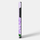 ANTIEKE UITZIENDE LAVENDEL SCHRIFT & BLOEMEN iPhone HOESJE (Linkerkant)