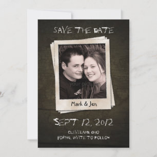 Antieke Unieke Kennisgeving Behoud De Datum Save The Date