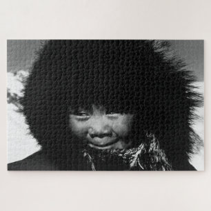 Antieke USA Alaska eskimo kind Legpuzzel
