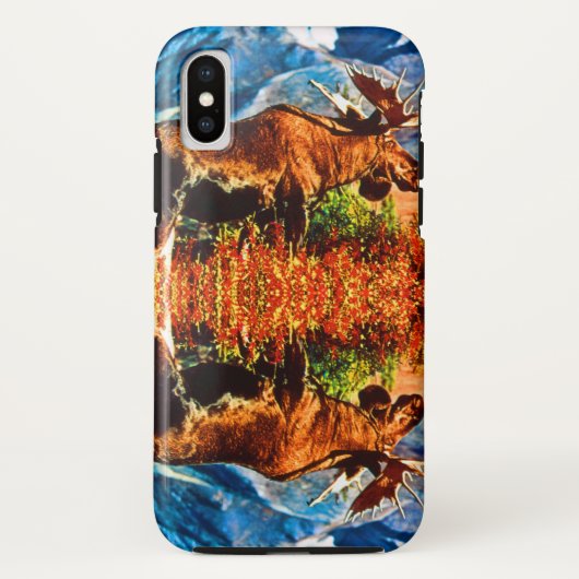 Antieke USA Alaska mannetjes eland Case-Mate iPhone Case (Achterkant)
