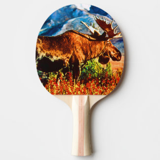 Antieke USA Alaska mannetjes eland Tafeltennisbatje