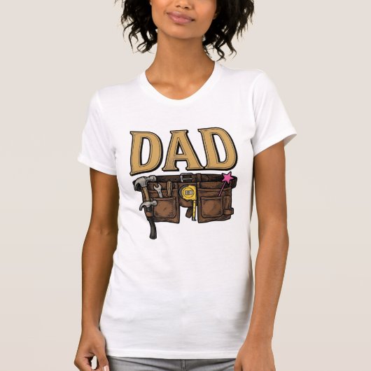 Antieke Vader Gereedschap Riem Vaderdag T-shirt (Voorkant)