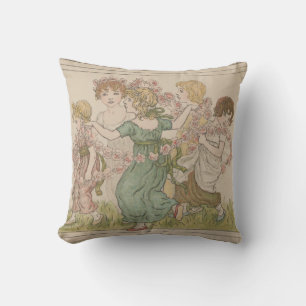 Antieke Valentijnkaart, Kate Greenway, ca. 1880 Kussen