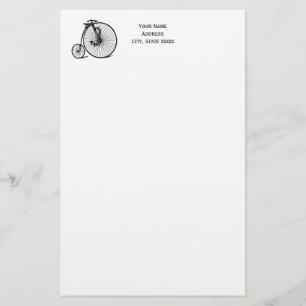 Antieke Velocipede Penny Farthing Fiets Bicycle Bi Briefpapier