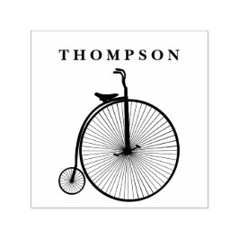 Antieke Velocipede Penny Farthing Fiets Bicycle Bi Zelfinktende Stempel