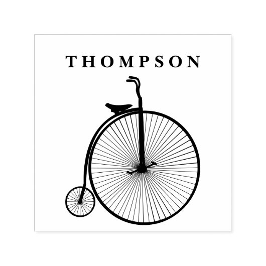 Antieke Velocipede Penny Farthing Fiets Bicycle Bi Zelfinktende Stempel (Design)