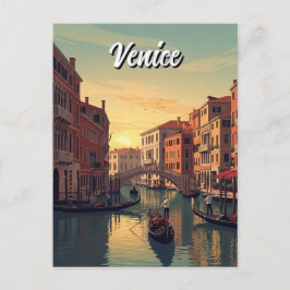 Antieke Venetië Italië Reis Souvenir Briefkaart