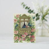 Antieke Verjaardagsansichtkaart Briefkaart (Staand voorkant)