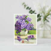 Antieke Verjaardagsansichtkaart Briefkaart (Staand voorkant)