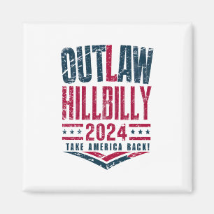 Antieke verkiezingen Outlaw Hillbilly Amerikaanse  Magneet