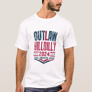 Antieke verkiezingen Outlaw Hillbilly Amerikaanse  T-shirt