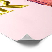 ANTIEKE VERPLEEGSTER en Gouden Caduceus NR Embleem Poster (Hoek)