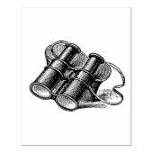 Antieke Verrekijker Tekening Rubberstempel (Afrduk)