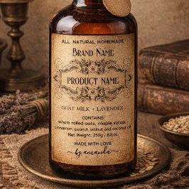 Antieke verticale apotheekstijl labels wijn etiket
