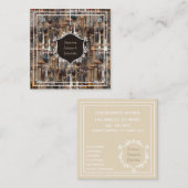 Antieke Verzamelen  tools Vierkante Visitekaartje (Voorkant / Achterkant)