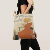 Antieke Victoriaanse Art Nouveau, Meisje met melkk Tote Bag (Dichtbij)
