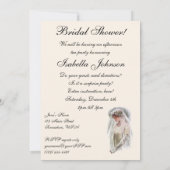 Antieke Victoriaanse Bruid, Bruiloft Feestje Kaart (Achterkant)