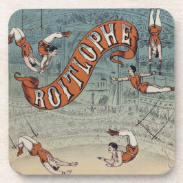 Antieke Victoriaanse Circus Bier Onderzetter