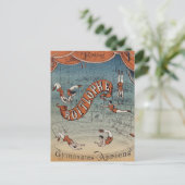 Antieke Victoriaanse Circus Briefkaart (Staand voorkant)