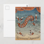 Antieke Victoriaanse Circus Briefkaart (Voorkant / Achterkant)