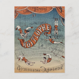 Antieke Victoriaanse Circus Briefkaart