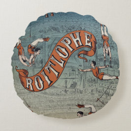 Antieke Victoriaanse Circus Rond Kussen