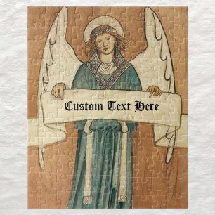 Antieke Victoriaanse engel van William Morris Legpuzzel
